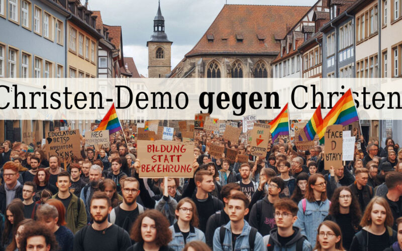 Christen-Demo gegen Christen