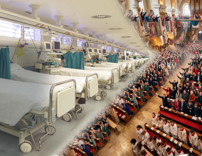 Glaube macht gesund – Leere Betten – volle Kirchen